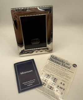 Sterling Silver Photo Fram Sheffield Hallmarked With Millennium 2000 Mark