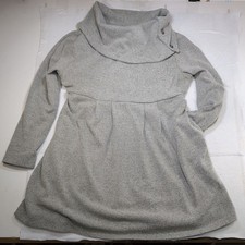 Women's Simply Noelle Gray Long Sleeve Dress L/XL (12-14)