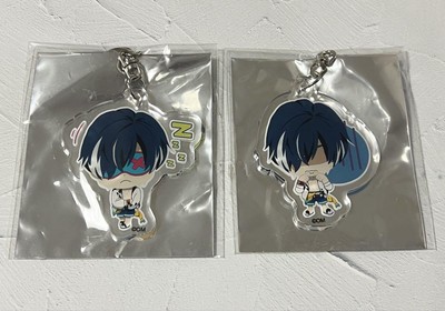 Obey Me Belphegor Acrylic Keychain Set x2 Cafe Collaboration Limited Rare