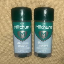 MITCHUM Men UNSCENTED 48HR Antiperspirant Deodorant GEL 3.4 OZ SEALED
