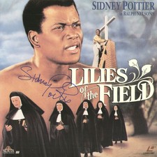 SIDNEY POITIER - LASER MEDIA COVER SIGNED