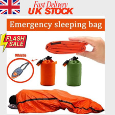 Outdoor Emergency Thermal Waterproof Sleeping Bag Camping Survival Bivvy Sack UK