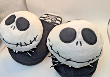 Disney Nightmare Before Christmas Jack Cozy Slippers Non Slip Sole Adult szL