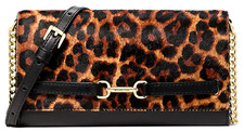 🧡Michael Kors Carson Large Crossbody Bag - Butterscotch Leopard Print Calf Hair