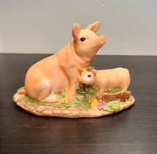 Cute Pig Mom And Little Pig Figurine