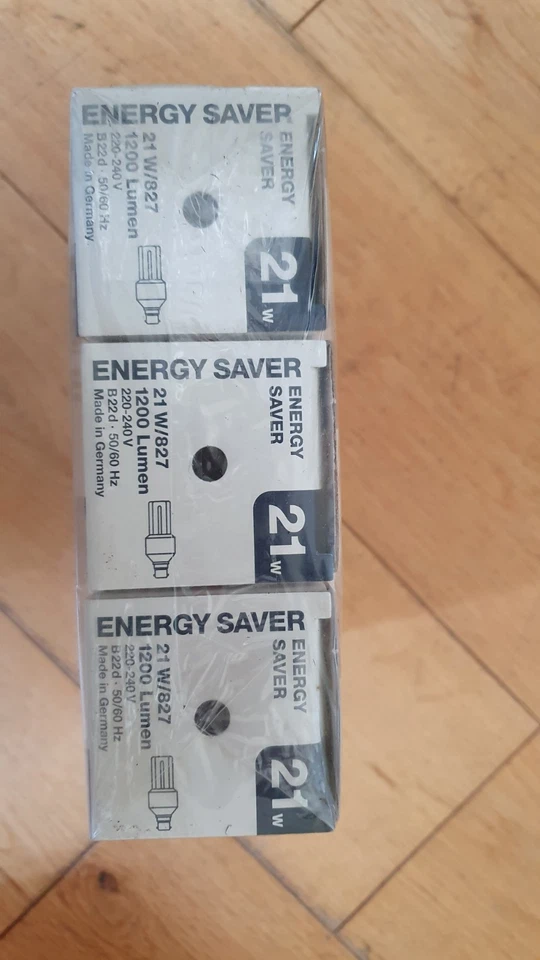 3 x Osram Dulux EL 20W 100W equivalent Energy Saver Light Bulbs Bayonet RATTLE - Image 3 of 4