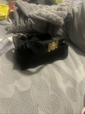 Versace Sunglasses MOD.4361 GB1/87 Polished Black Frames, Gold Medusa