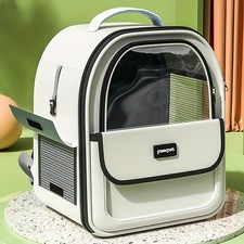 Large Transparent Pet Carrier Backpack - Cat  Dog Space Capsule Travel Bag