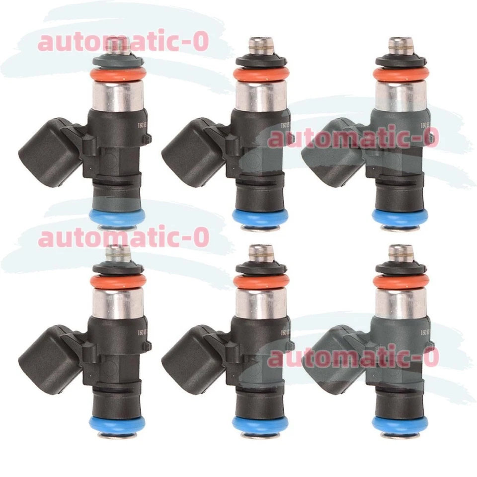 Inyector de combustible 6 piezas 0280158091 OEM Bosch para Mercury Mazda CX-9 Lincoln 3,5 L 3,7 L Foto 4 de 4