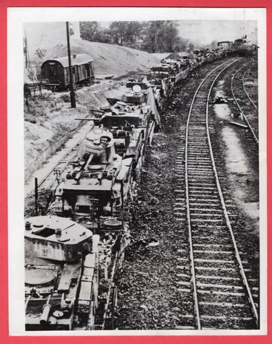 1941 Russian BT Tanks Destroyed on Train During Barbarossa in Russia News Photo