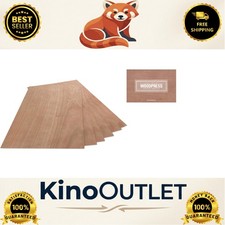 Versatile Cherry Wood Veneer Sheets - 6 Pack, Ideal for DIY and School Projects