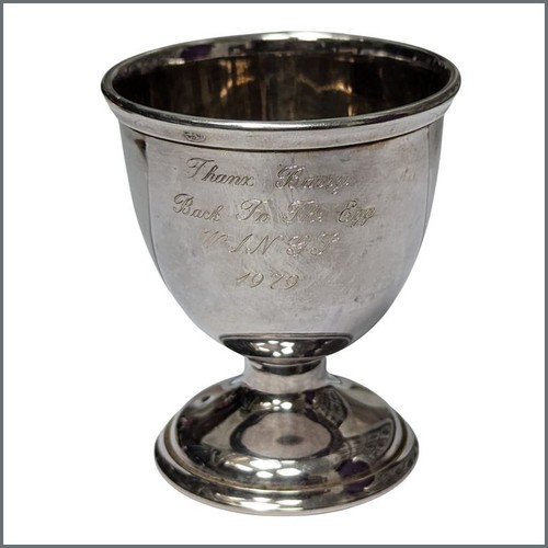 Paul McCartney And Wings Lympne Castle 1979 Silver Egg Cup (UK) - Picture 2 of 4