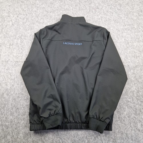 Chaqueta Lacoste Para Hombre Mediana Negra Chándal Top Deletrear Logo Talla 4 - Imagen 3 de 12