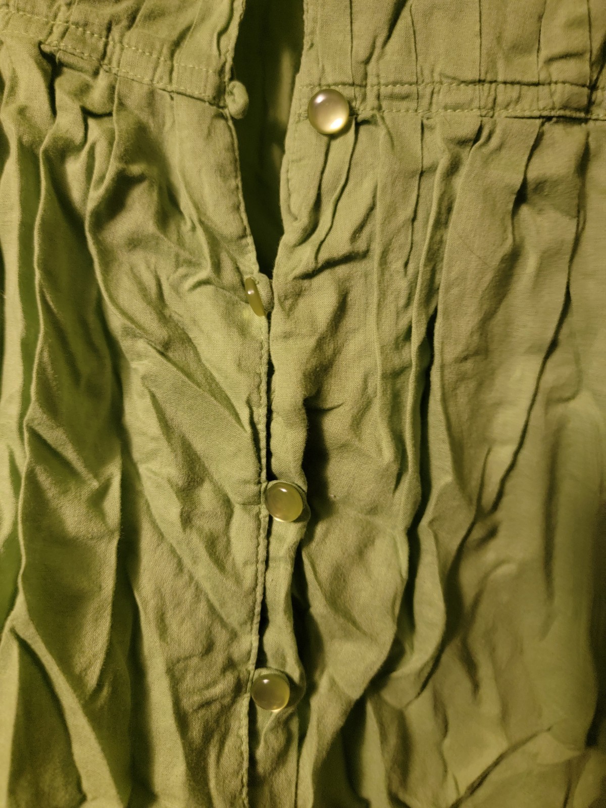 Basic Editions Womens Top Solid Green Plus Size 3… - image 2