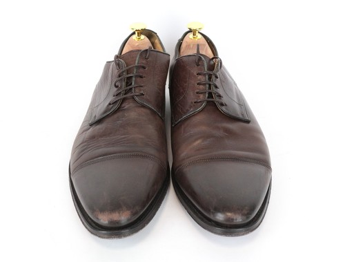 Suitsupply Herren Schuhe EU43/UK9 Braunes Kalbsleder Derby Zum Schnüren Stil - Picture 9 of 17