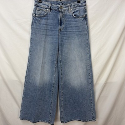 VIAVIA THE LOW + BAGGY JEAN WIDE LEG LOW RISE DENIM JEANS SIZE 25 30X32 ITALY