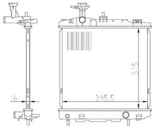 NRF Kühler, Motorkühlung  für MITSUBISHI