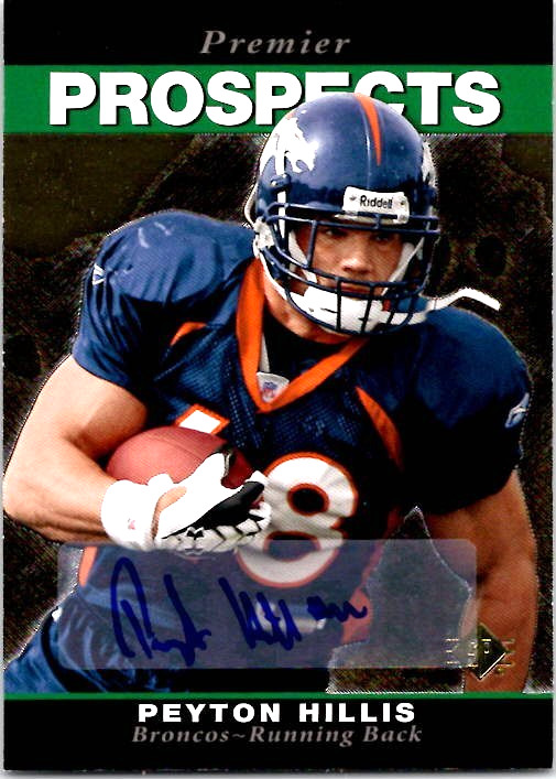 Peyton Hillis SP Rookie Edition #275 Rookie Autograph 1993 Design