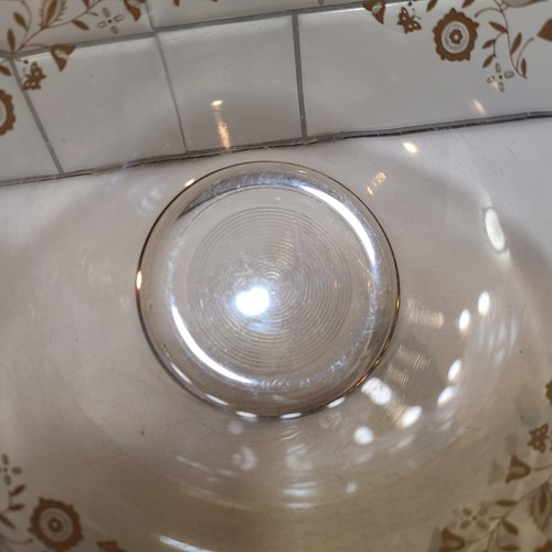 Pyrex 3er Set verschachtelte Rührschüssel festliche Ernte 1L/1,5L/2,5L klar braun - Bild 5 von 12