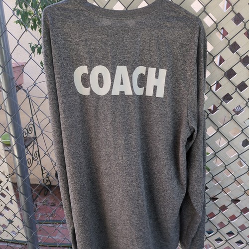 LA Olympics 2028 COACH The Dream Nike Gray L/S Training Shirt Men's 2XLarge NWT