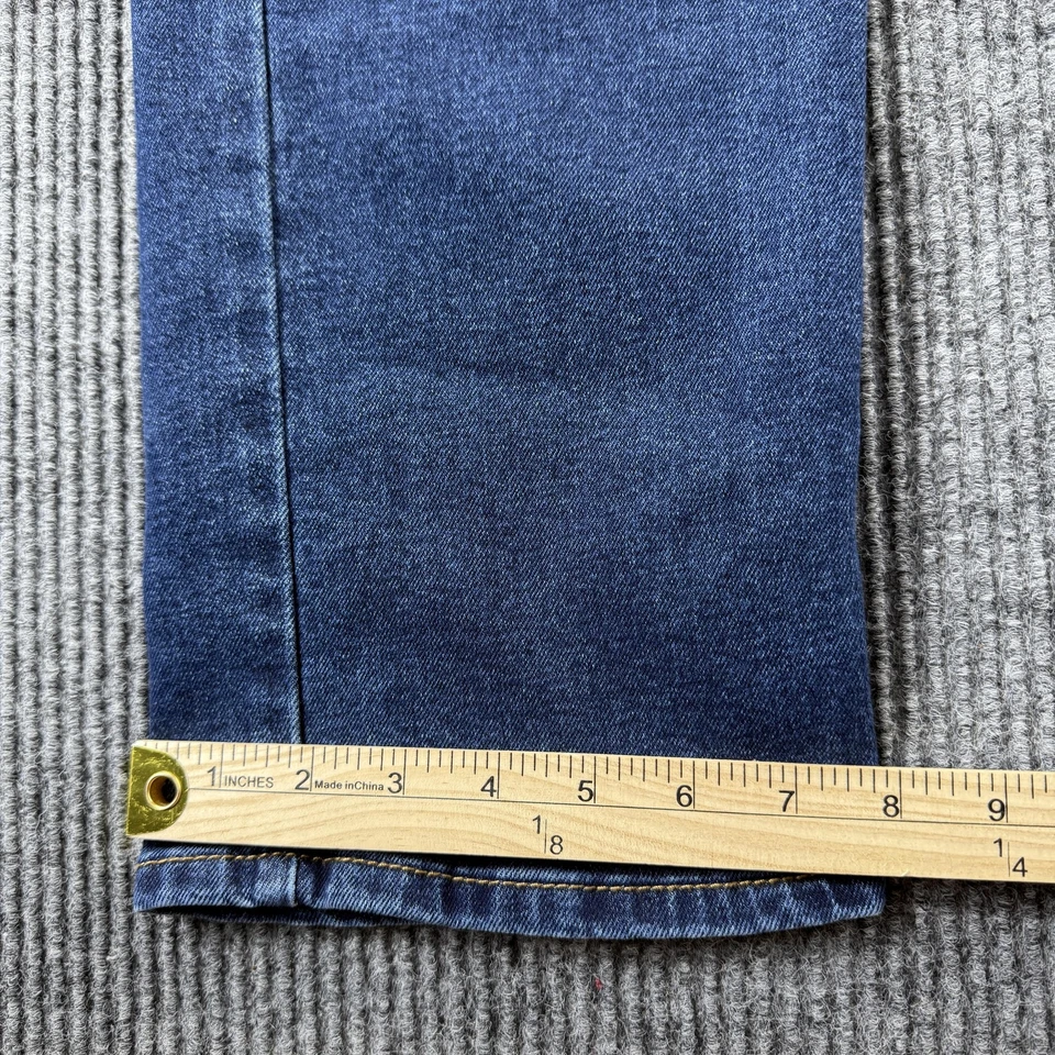 Jeans Levis 513 Para Hombre 36x32 Azul Ajustado Recto Elástico Denim Lavado Medio Clásico Foto 3 de 4