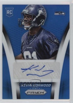2014 Panini Prizm Rookie Blue Prizm 30/75 Kevin Norwood #AR-KN Auto RC i8m