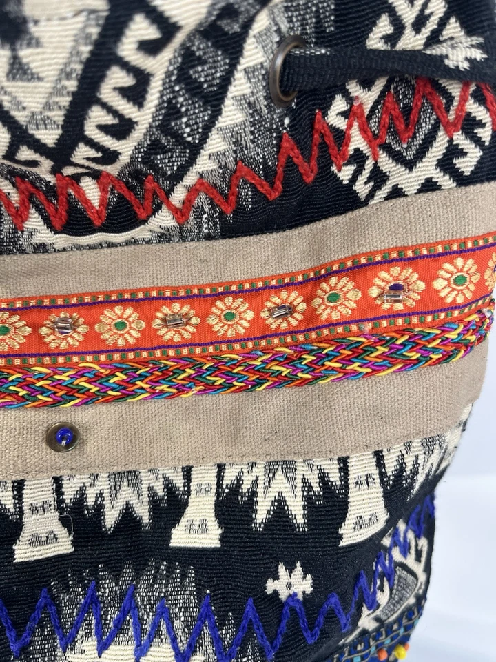 Bolso de mano tejido con cuentas Scully estilo suroeste azteca Foto 4 de 4