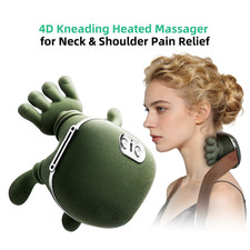 Neck Shoulder Massager with Heat Deep Tissue Kneading for Pain Relief Home Use