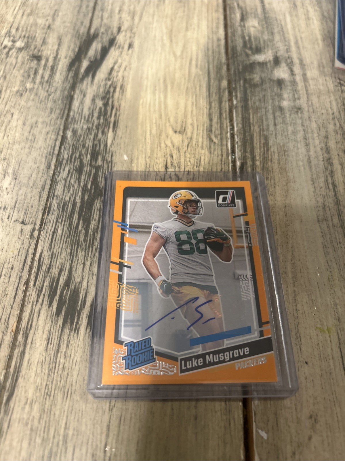 2023 Panini Donruss Rated Rookie Luke Musgrave #337 Orange Autographs (AU, RC)