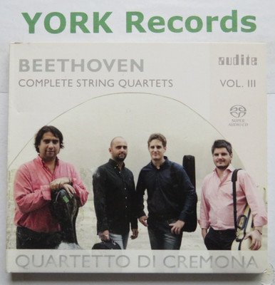 BEETHOVEN - Complete String Quartets Vol III *SACD* QUART CREMONA - Ex CD Audite