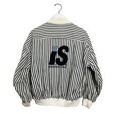 Issey Miyake Sport Stripe Cotton MA-1 Bomber Medium
