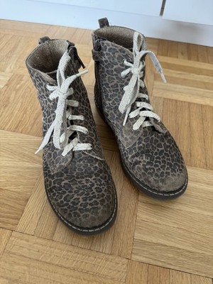 Stiefeletten Schnürstiefel Animalprint Micio Gr. 32