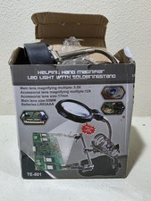 Helping Third Hand Magnifier Soldering Stand Clamp Holder Alligator Clip Tool