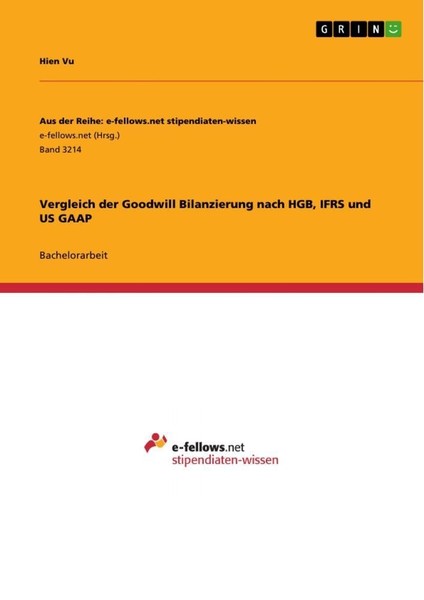 Vergleich Der Goodwill Bilanzierung Nach Hgb, Ifrs Und Us Gaap Hien Vu-image