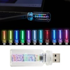 New Car USB Lights, 13 in 1 Touch Adjustment LED Mini 1Pcs