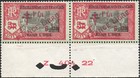 FRENCH INDIA 1942 PONDICHERY TEMPLE 6ca/5R/1fa FRANCE LIBRE & CROSS OF LORRAINE — photo 1