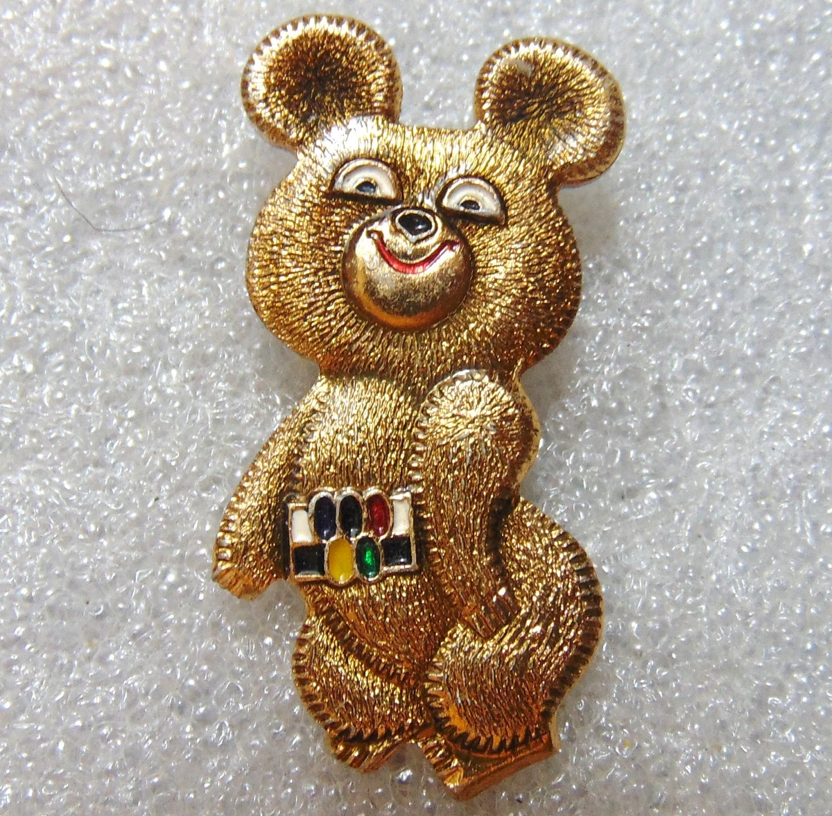 Épinglette Vintage Moscou 1980 - Course à Pied, Drapeau Noir, URSS