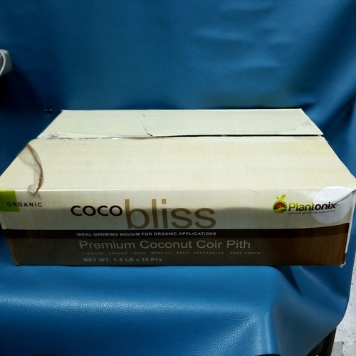 New Plantonix Organic Coco Bliss Coconut Coir Pith Potting Soil Set of 10 1.4 Lb