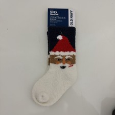Old Navy Baby Christmas Santa Cozy Socks Size S 6-12 Months