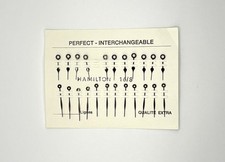 16S Hamilton Pocket Watch Dark Blue Hour and Minute Spade/Pointer Hands