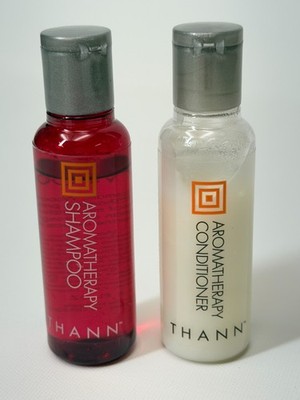 THANN Aromatic Wood Shampoo Conditioner Set 1 oz Travel Size Aromatherapy 2pc