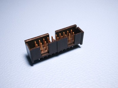 100 Stück - 5104338-4 Stiftwanne 20polig 2reihig RM2.54 AMP-Latch TE Connectivit