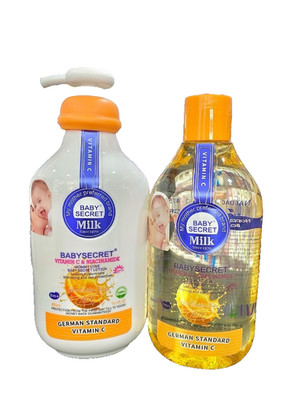 Baby Secret Vitamin C & Niacinamide Lotion 400ml + Oil 120ml -