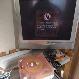 SEGA Dreamcast HELLO KITTY PINK Console set (HKT-3000),Pad,Keyboard,Box, Working