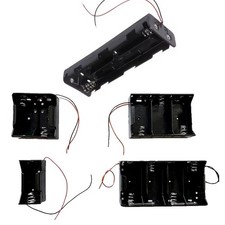 1/2/3/4/8 D Size Battery Holder Case Plastic Storage Box Series Flat DC Wires