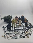 1996 Hasbro GI Joe Lot 12” Figures, Weapons, Artillery Canon and Accessories
