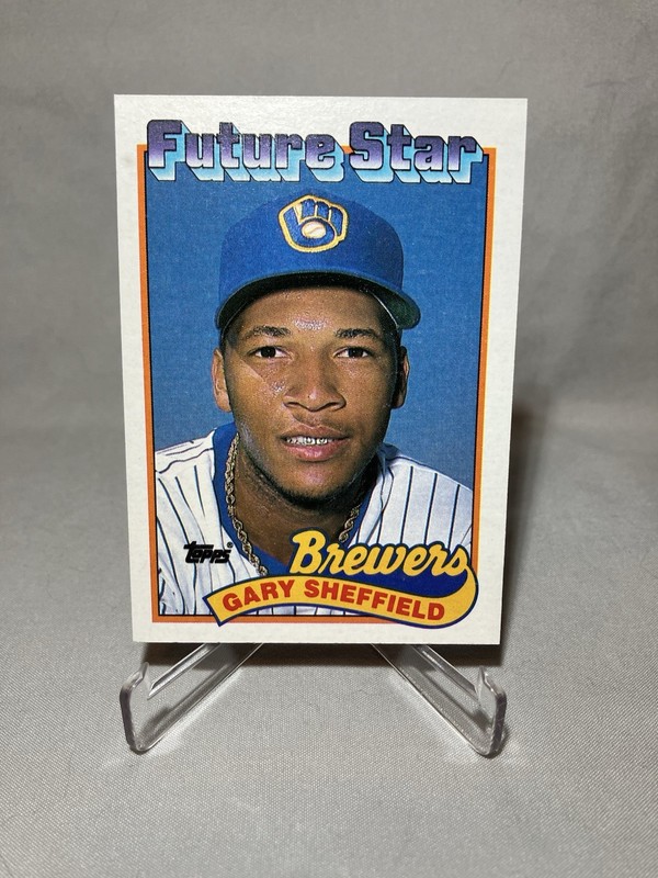 Topps 1989 Topps Gary Sheffield #343 Future Star Milwaukee Brewers MLB Card