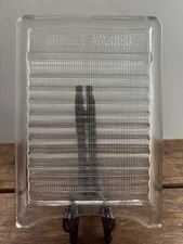 Vintage 1940s WWII “Midget-Washer” for Sink Washing Ribbed Glass Washboard USA