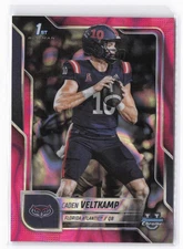 2025 Bowman University Chrome Caden Veltkamp #41 Pink Lava Refractor
