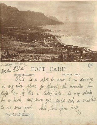 Alte Postkarte - Gesamtansicht Camps Bay Kapstadt Südafrika UNBESPIELT